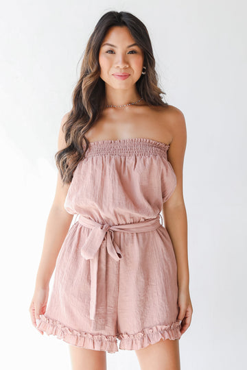 Pretty And Playful Strapless Romper