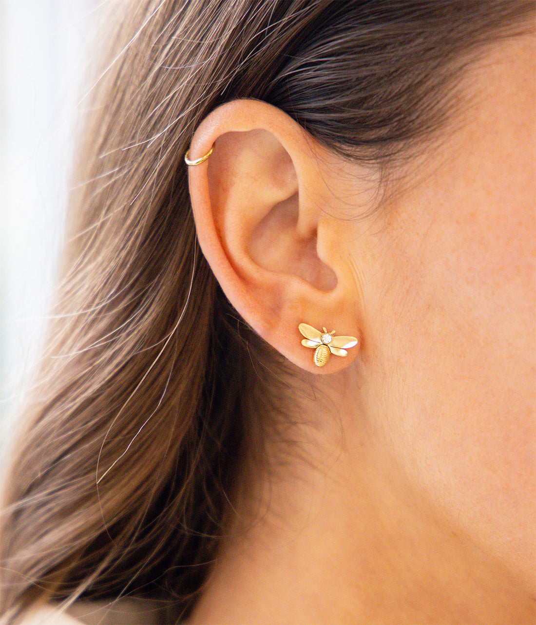 Boucles d'oreilles Abeja