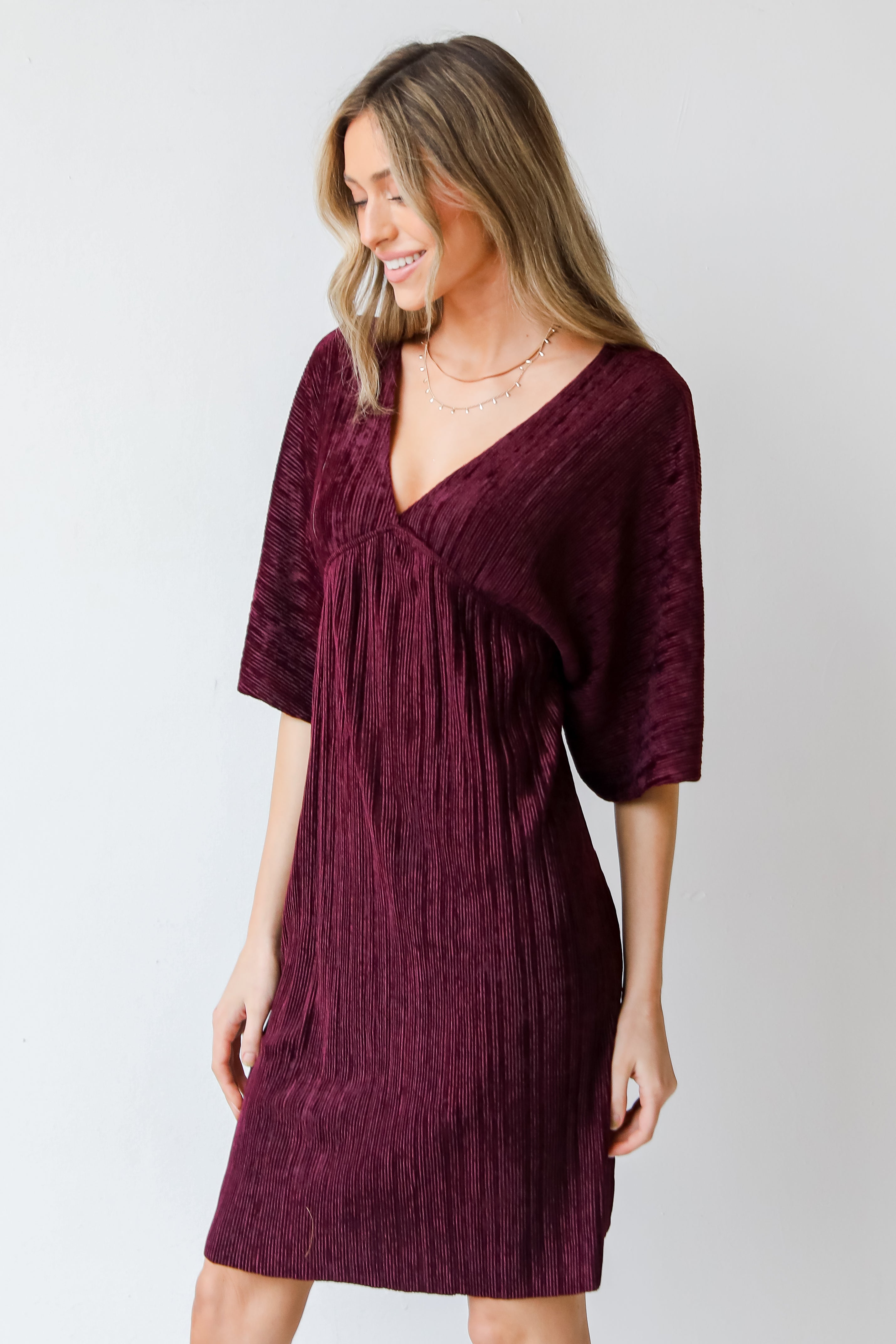 Crush On Me Velvet Babydoll Mini Dress