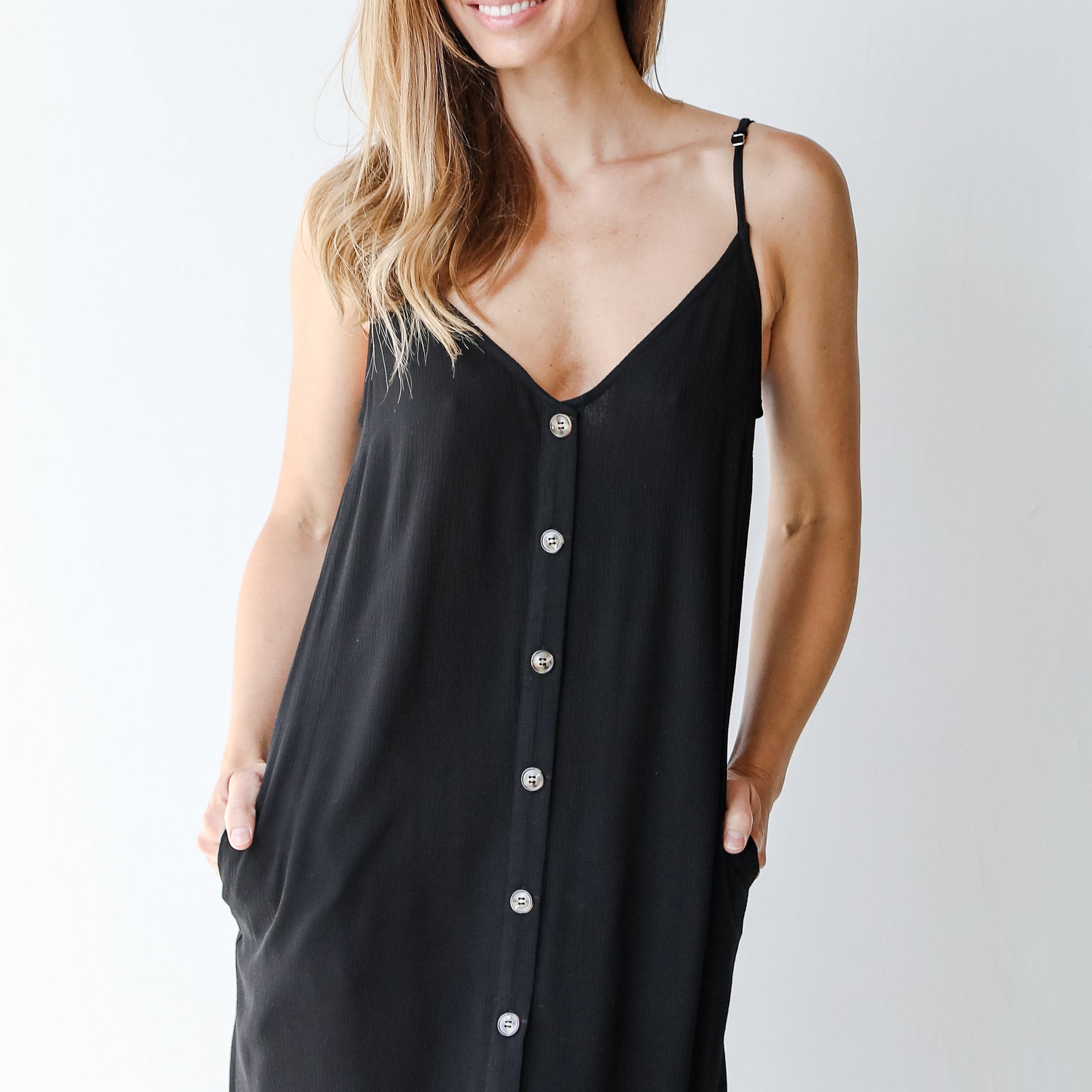 Salt Water Breeze Button Front Mini Dress