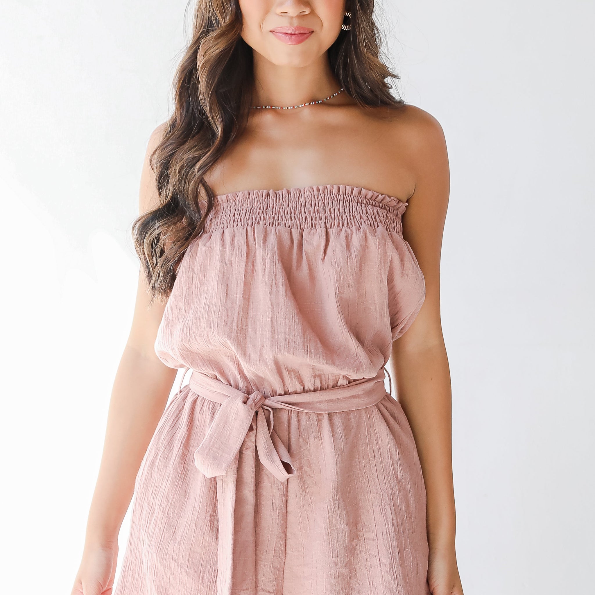 Pretty And Playful Strapless Romper