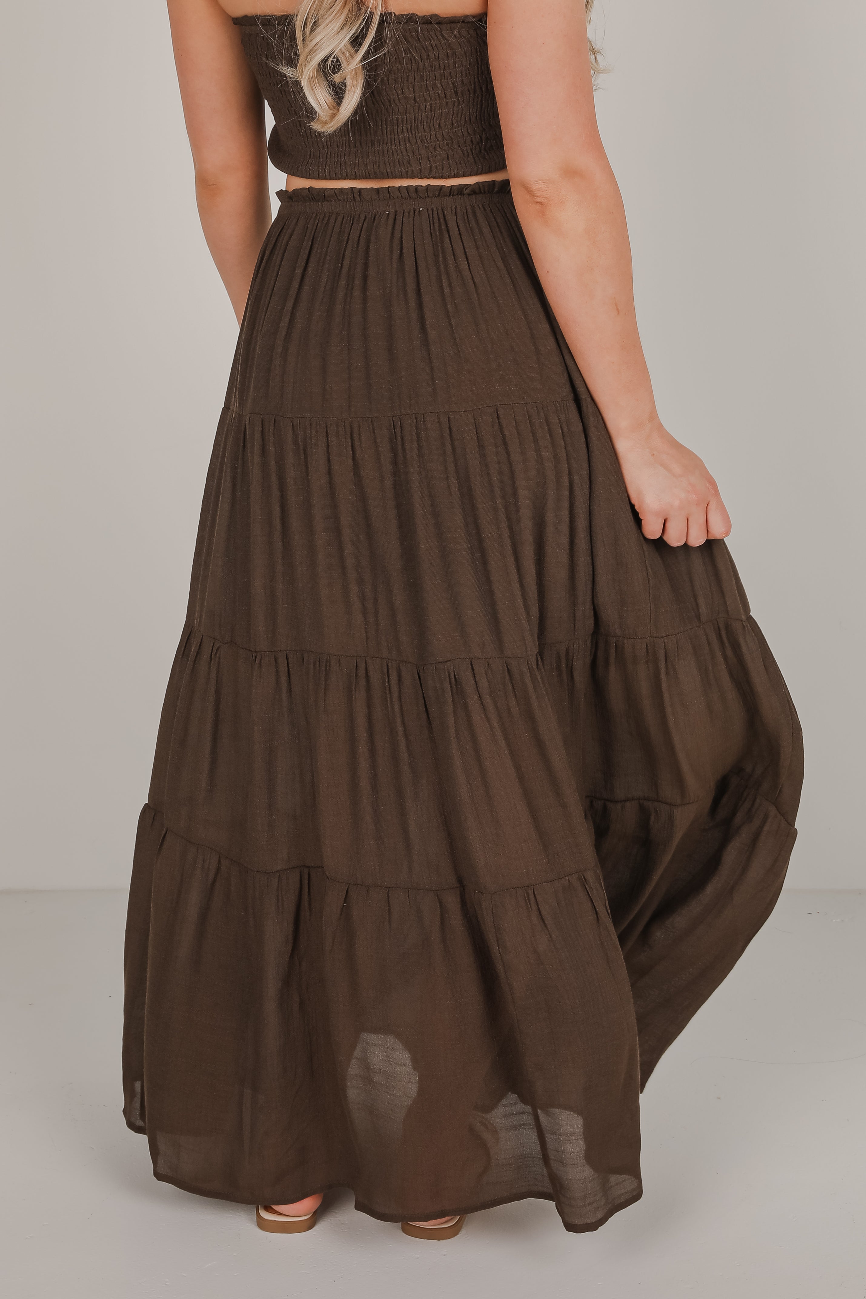Beach Breeze Tiered Maxi Skirt - DU DEAL