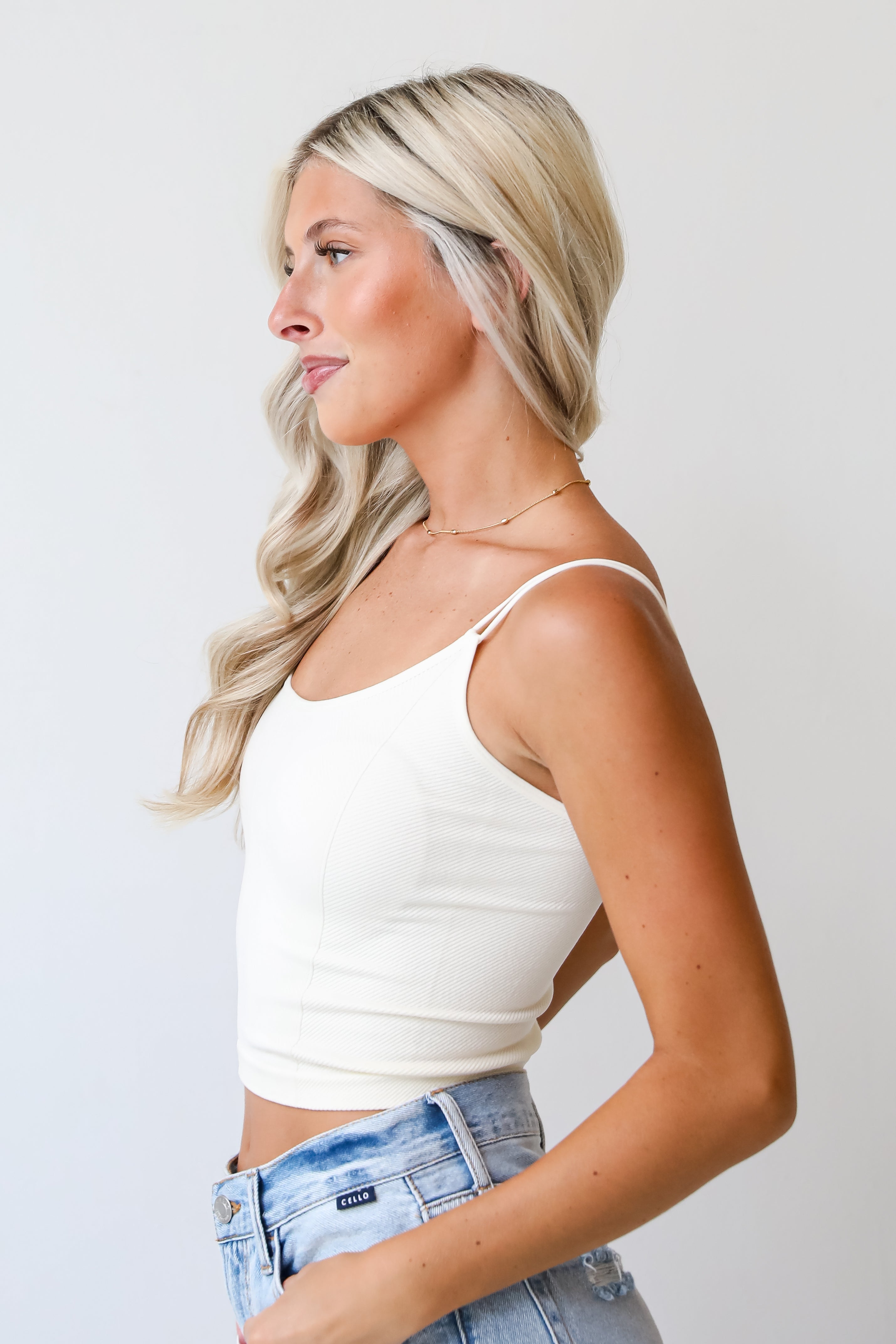 Fresh Take Seamless Cropped Cami Tank - DU DEAL