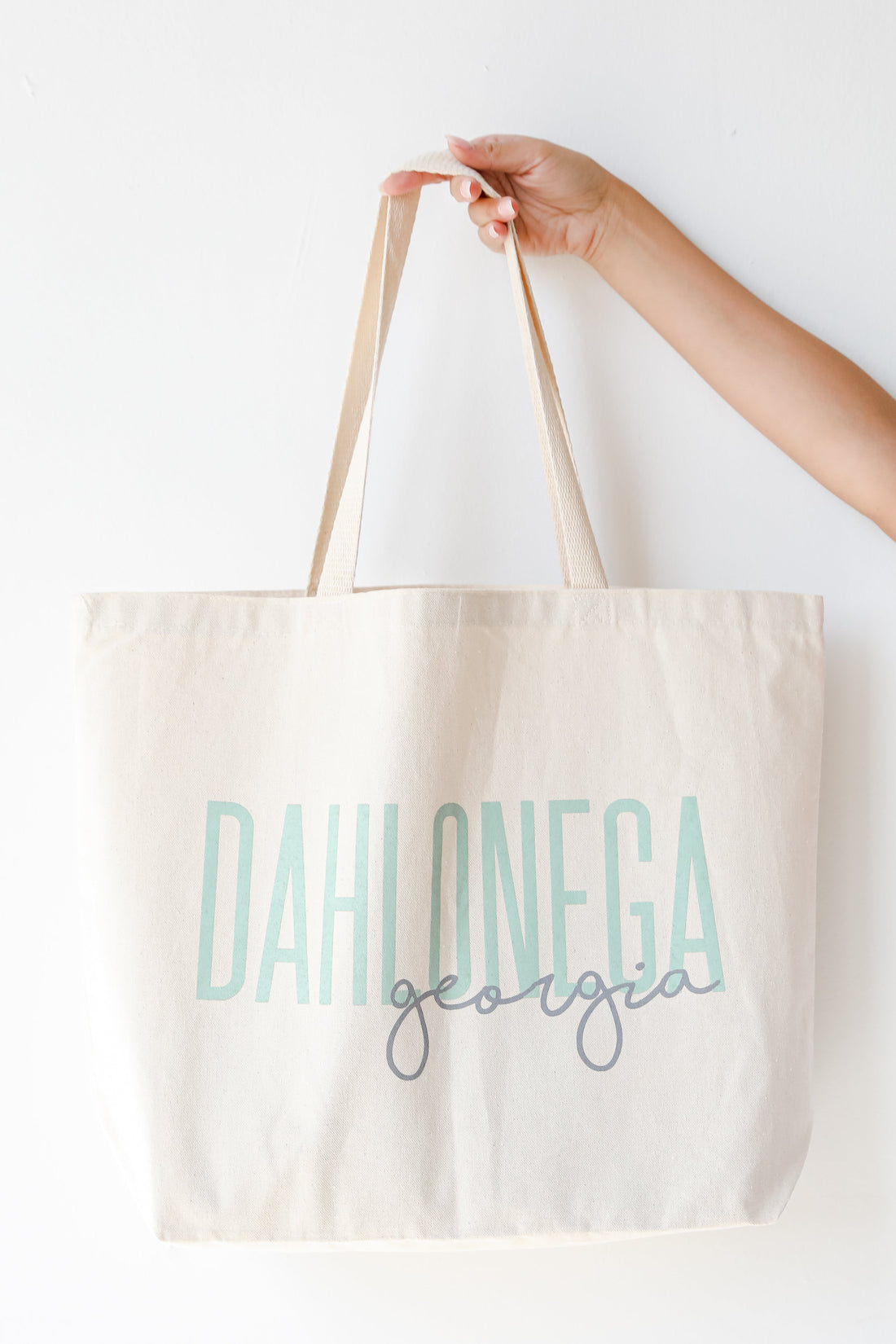 Dahlonega Georgia Script Large Tote Bag