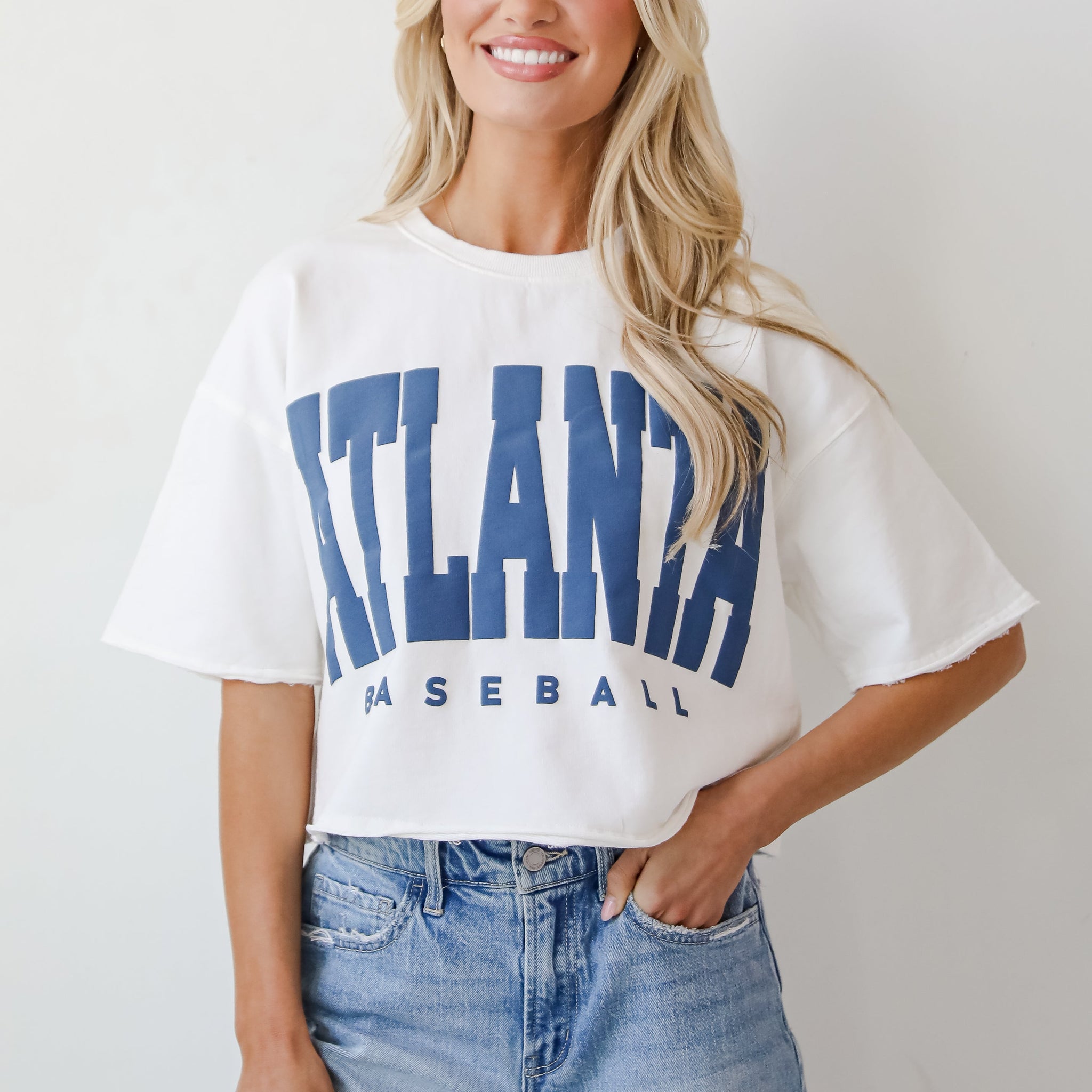 Atlanta Baseball Cropped Tee