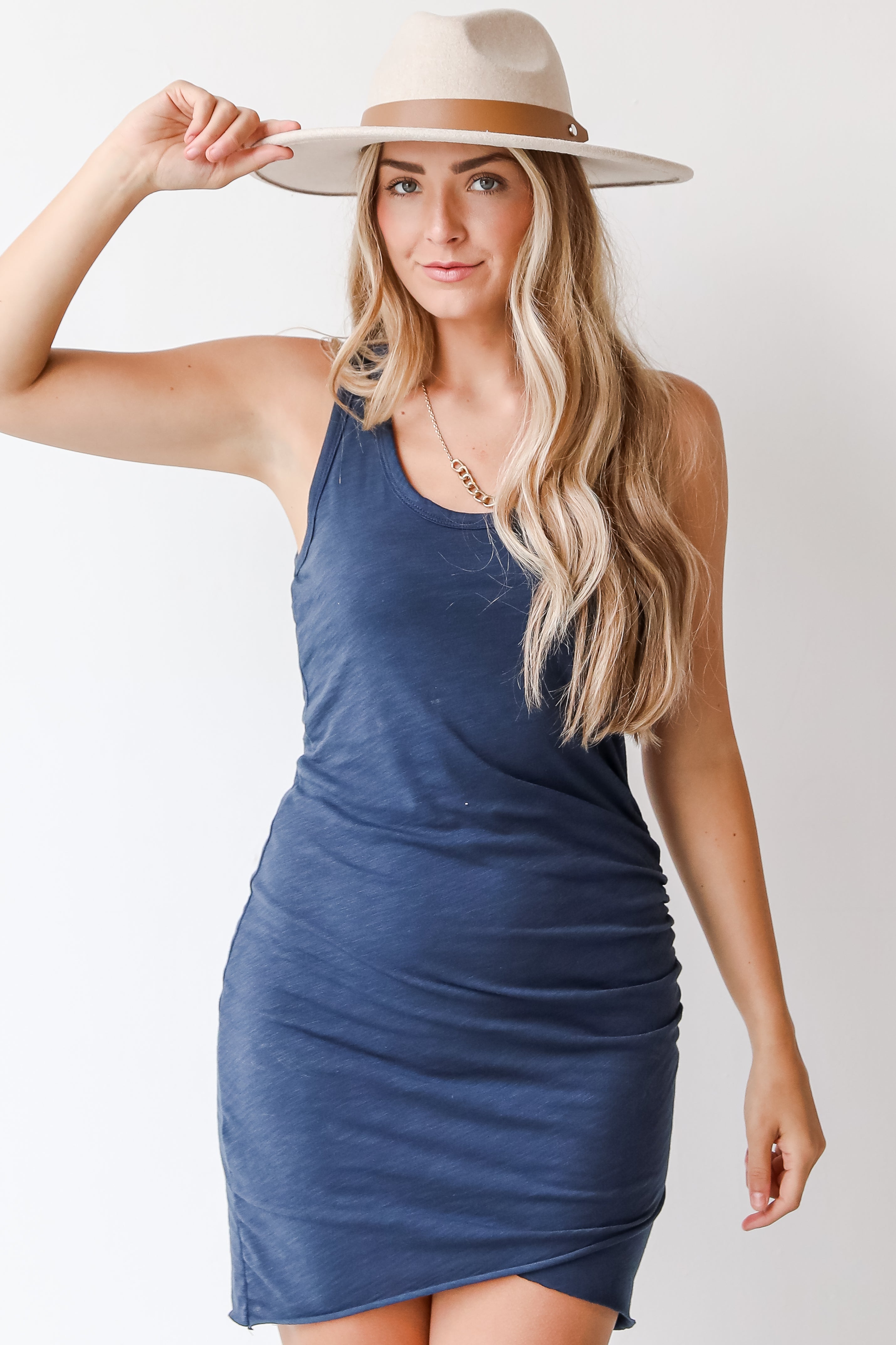 Centered On Style Ruched Mini Dress