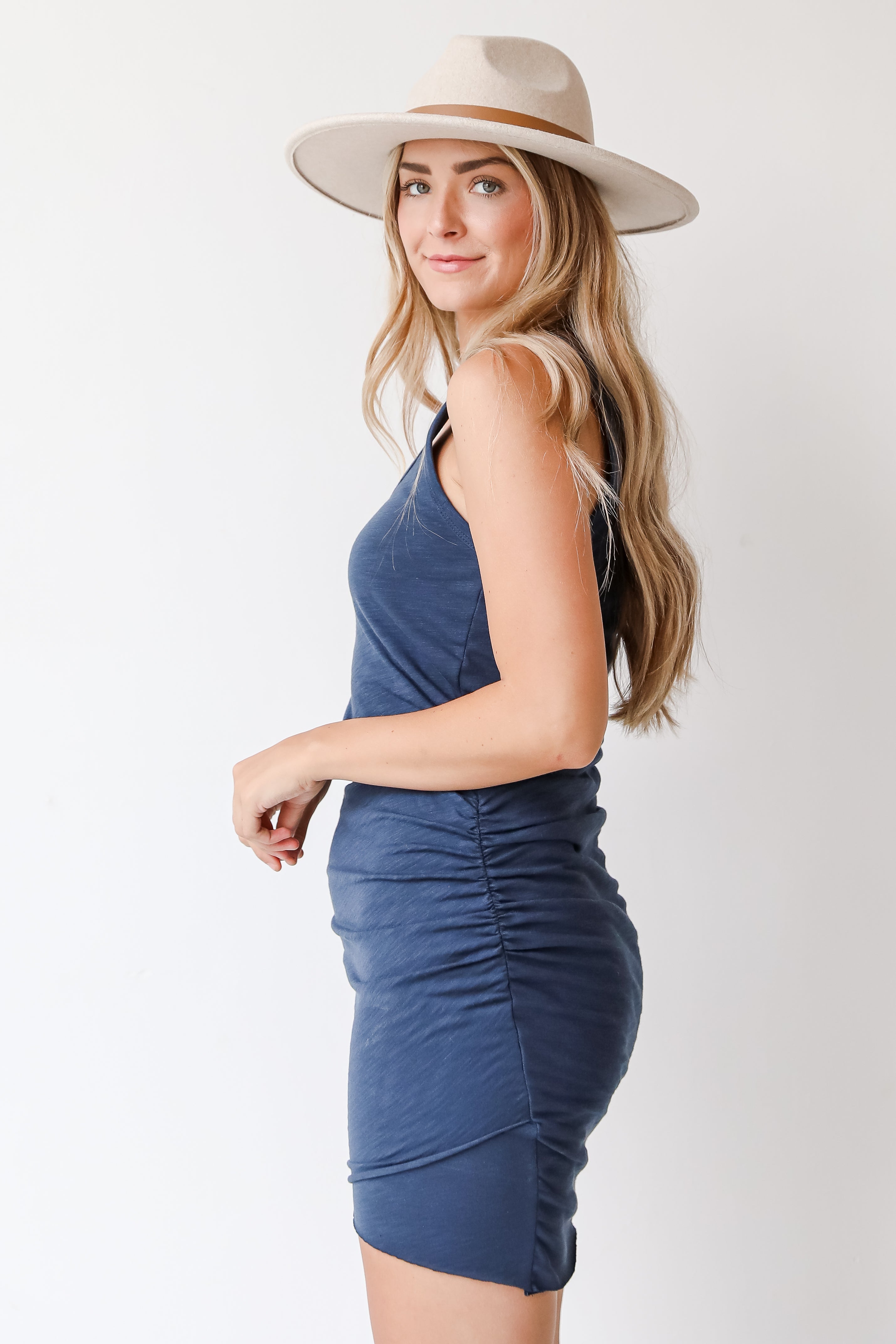 Centered On Style Ruched Mini Dress
