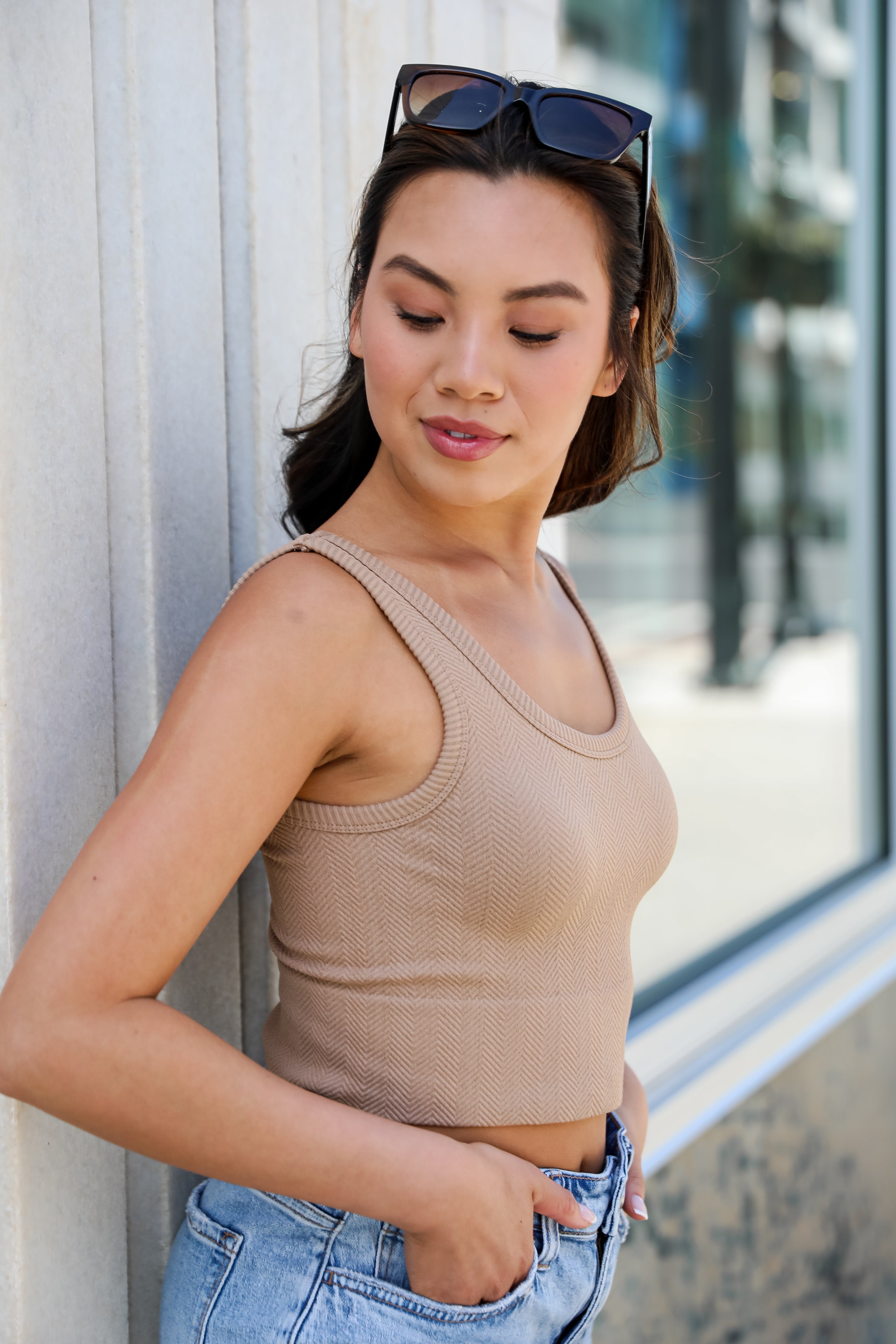 Get Set Seamless Cropped Tank - DU DEAL