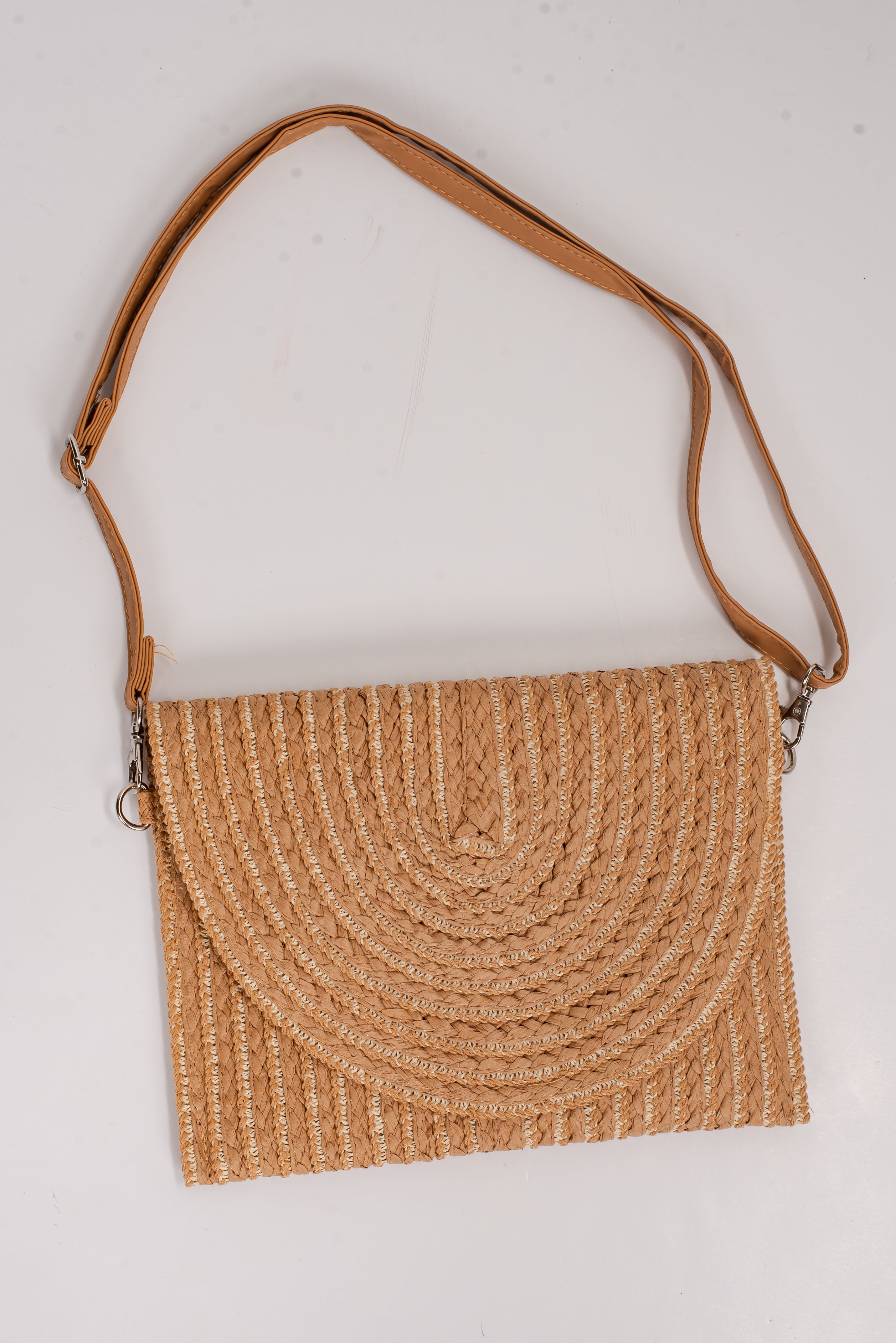 Tropical Travels Straw Clutch