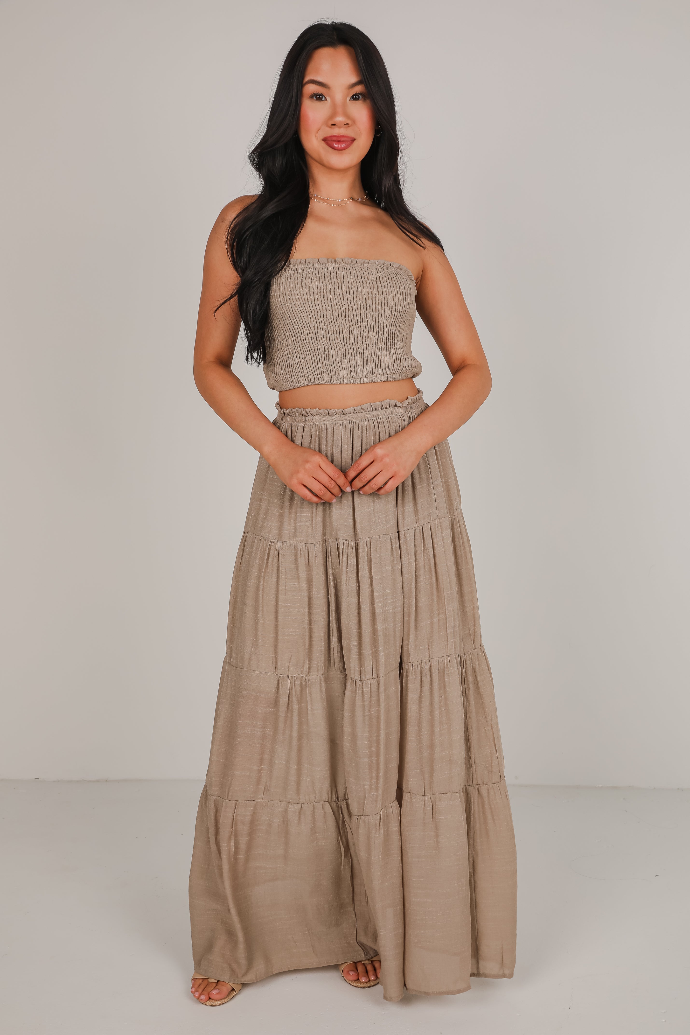 Beach Breeze Tiered Maxi Skirt - DU DEAL