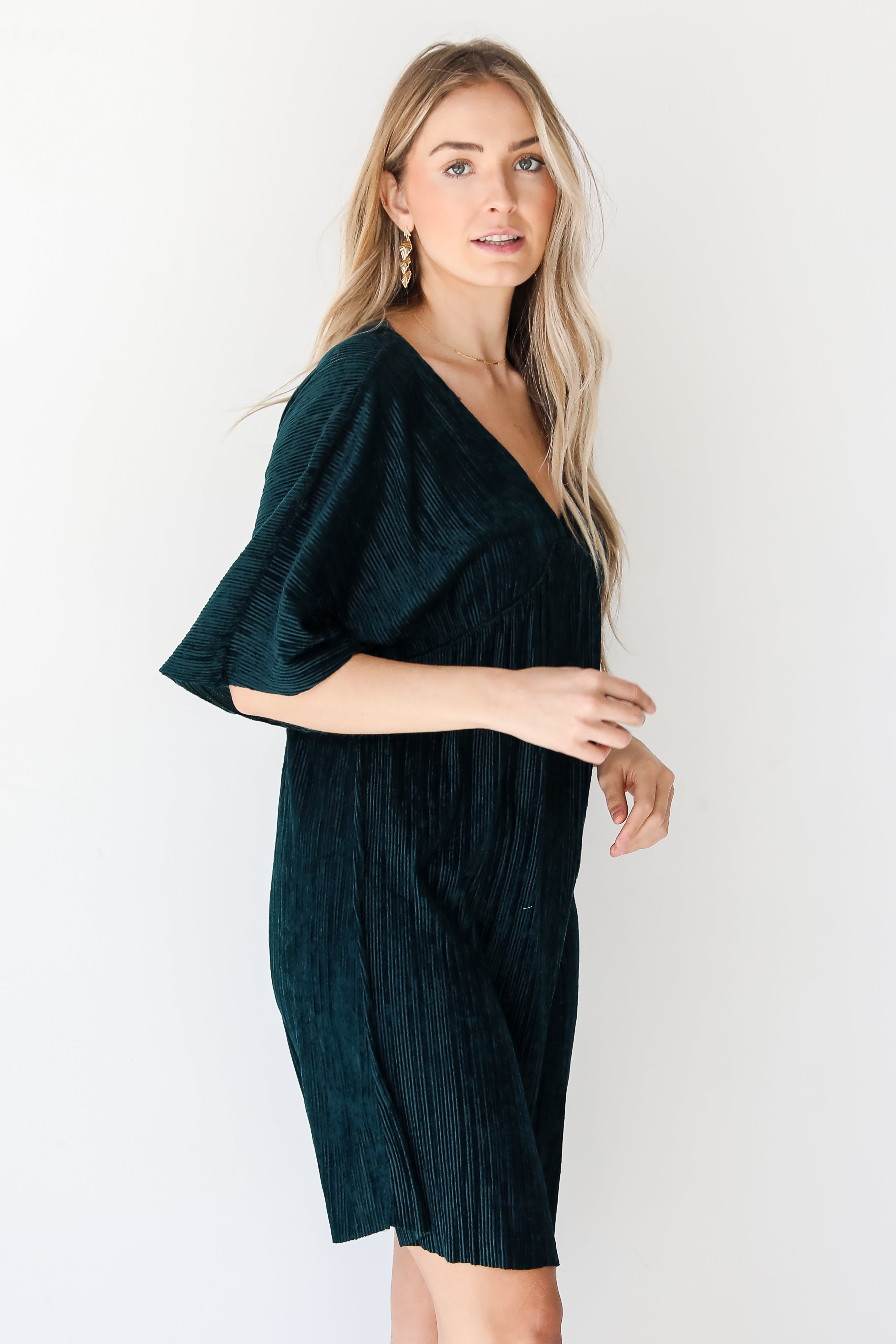 Crush On Me Velvet Babydoll Mini Dress