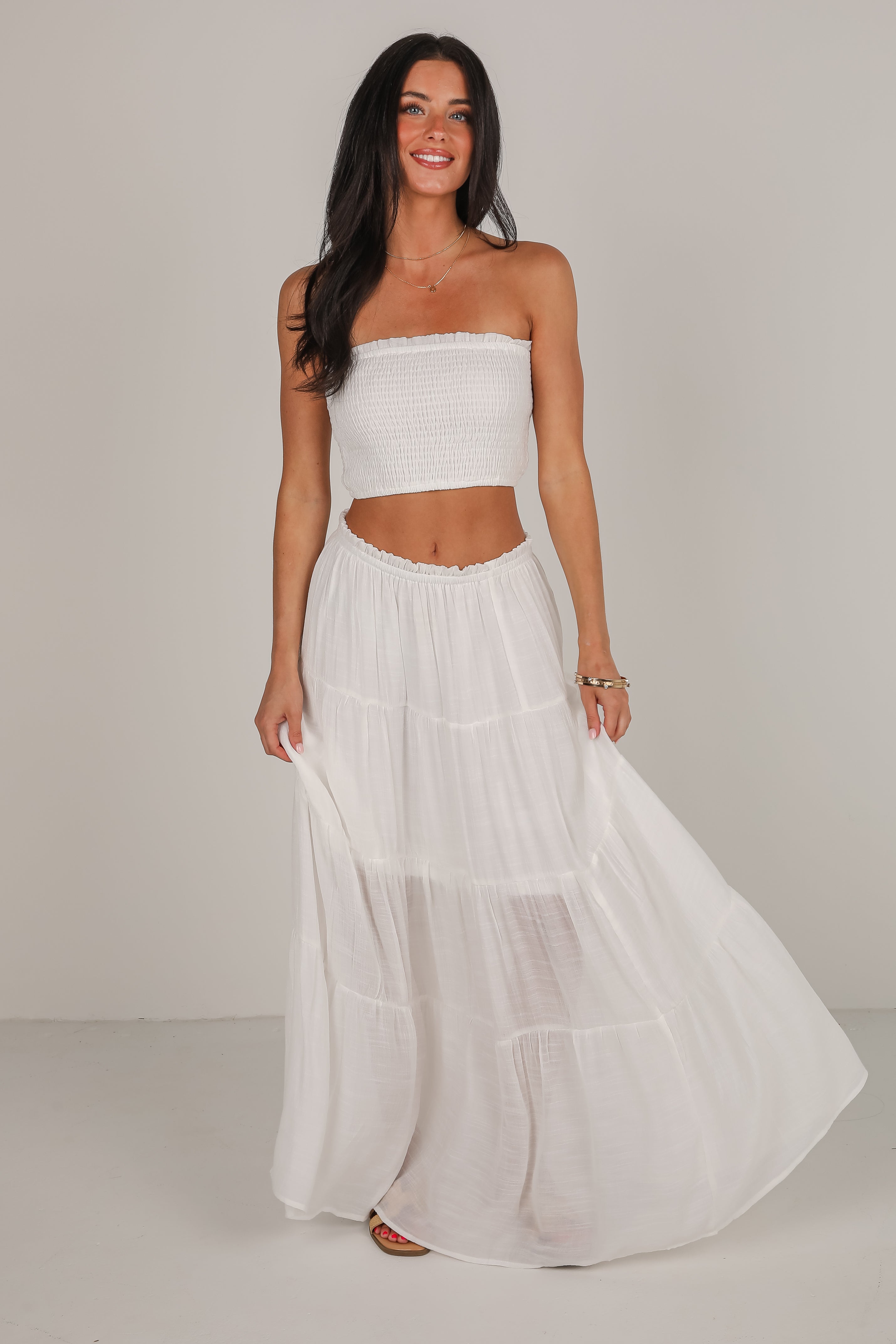 Beach Breeze Tiered Maxi Skirt - DU DEAL